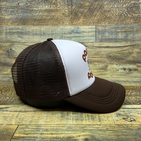 San Diego Padres Mens Trucker Hat Brown Snapback Padre Power 70s Baseball Cap - Picture 4 of 8